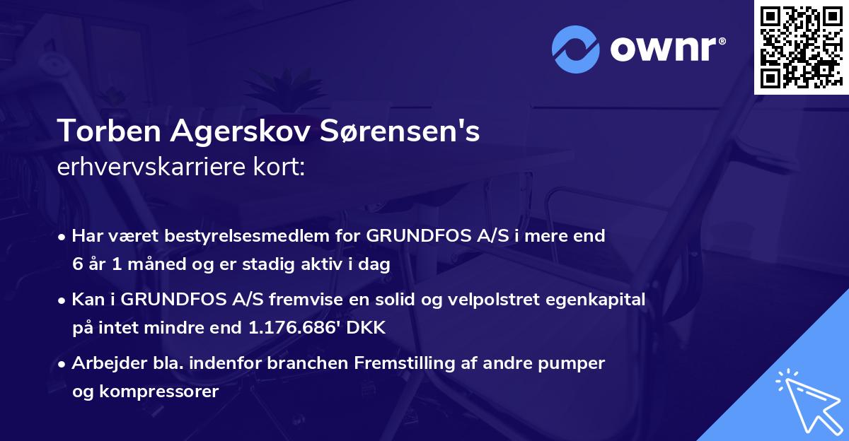 Torben Agerskov Sørensen's erhvervskarriere kort