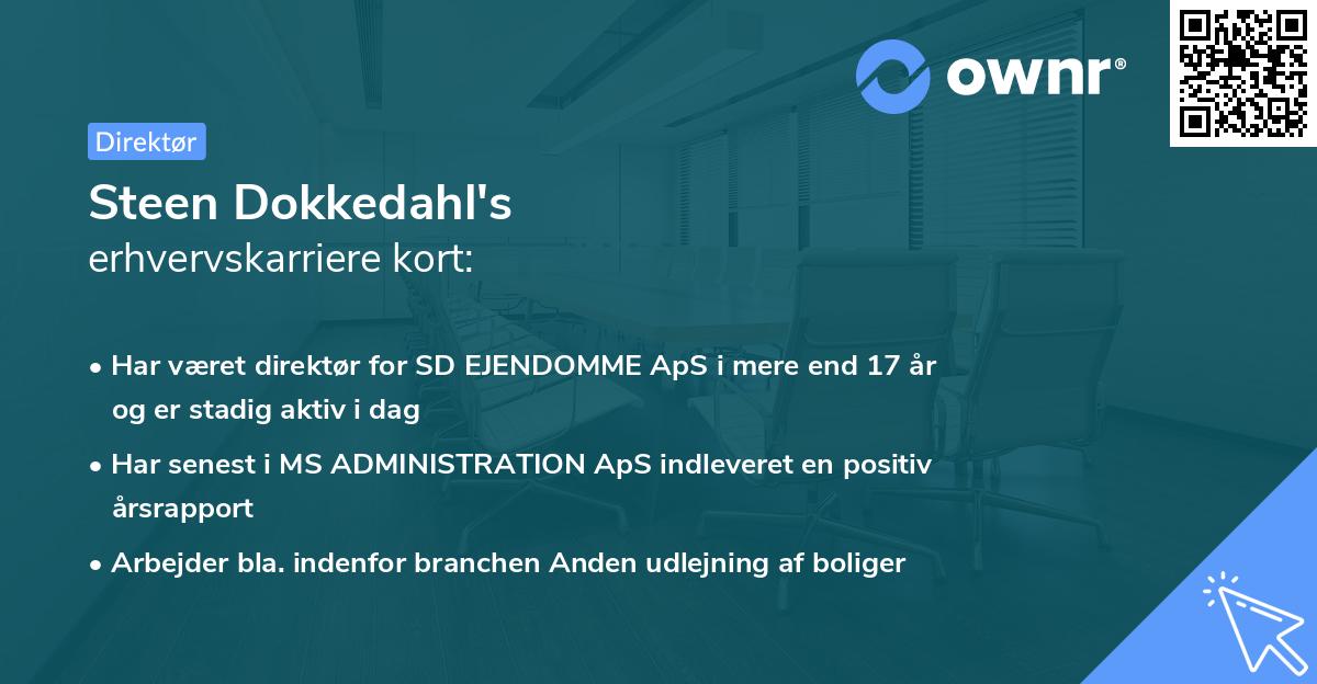 Steen Dokkedahl's erhvervskarriere kort
