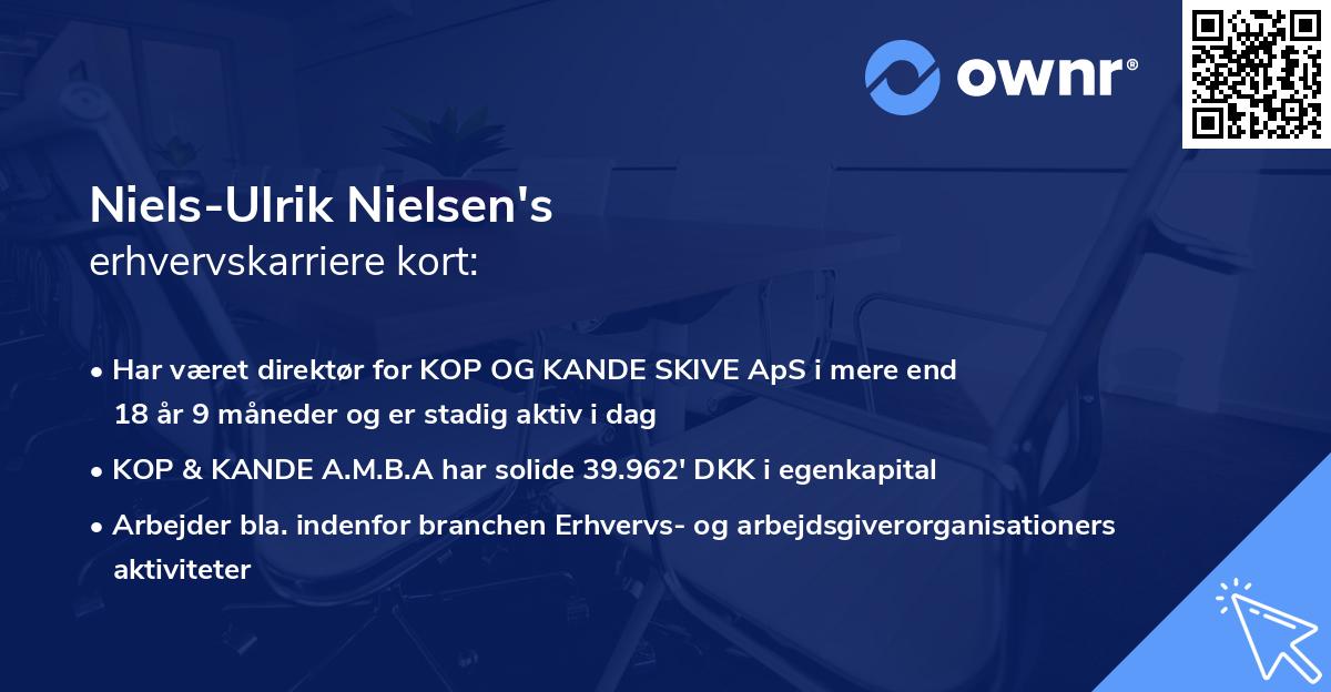 Niels-Ulrik Nielsen's erhvervskarriere kort