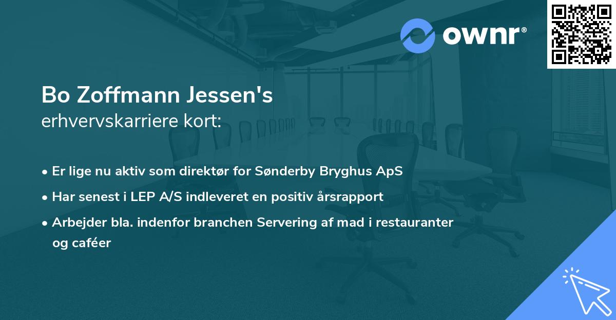 Bo Zoffmann Jessen's erhvervskarriere kort