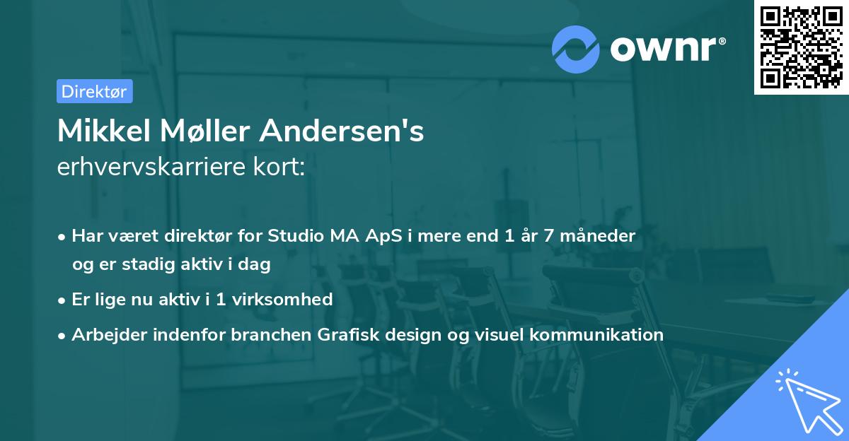 Mikkel Møller Andersen's erhvervskarriere kort