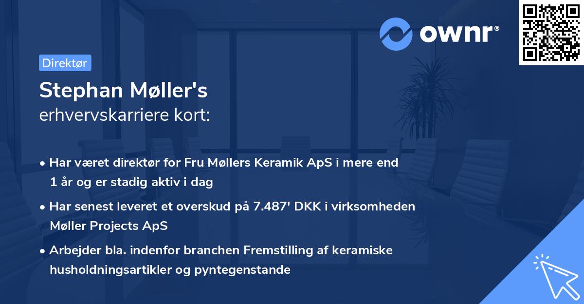 Stephan Møller's erhvervskarriere kort