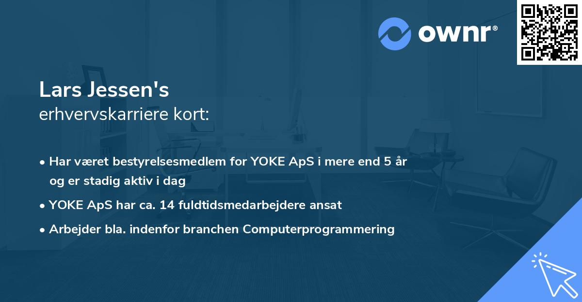 Lars Jessen's erhvervskarriere kort