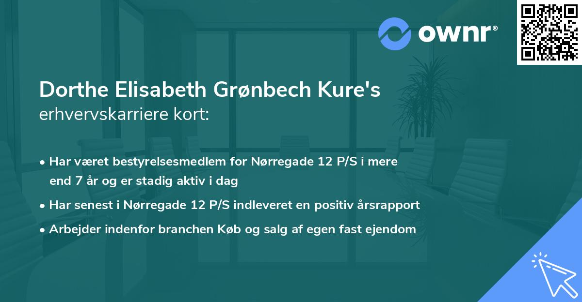 Dorthe Elisabeth Grønbech Kure's erhvervskarriere kort