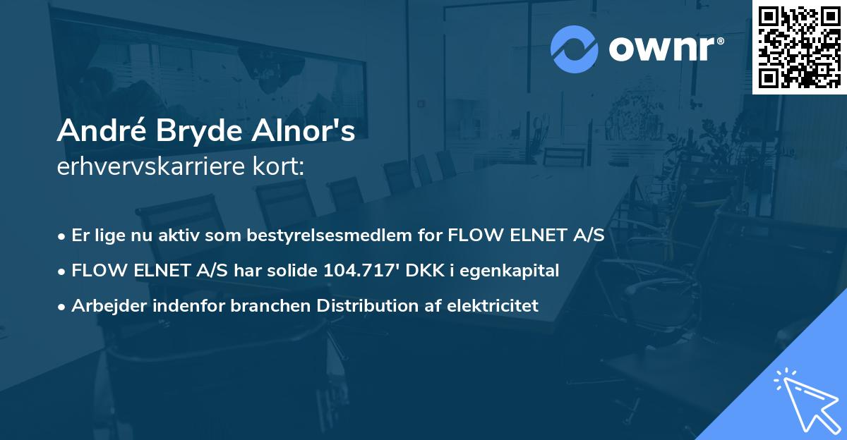 André Bryde Alnor's erhvervskarriere kort