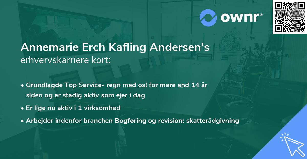 Annemarie Erch Kafling Andersen's erhvervskarriere kort