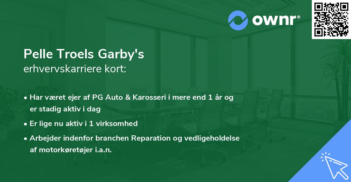 Pelle Troels Garby's erhvervskarriere kort