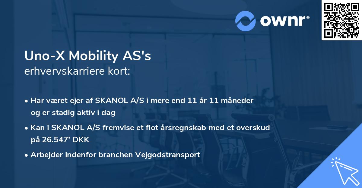 Uno-X Mobility AS's erhvervskarriere kort