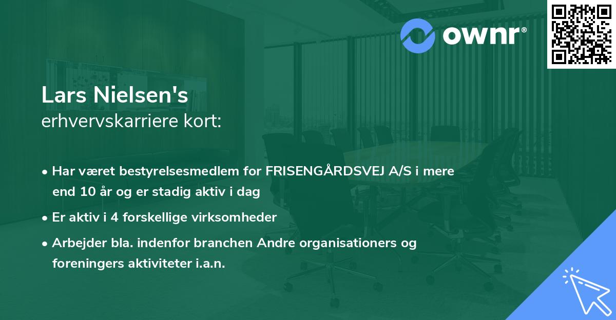 Lars Nielsen's erhvervskarriere kort