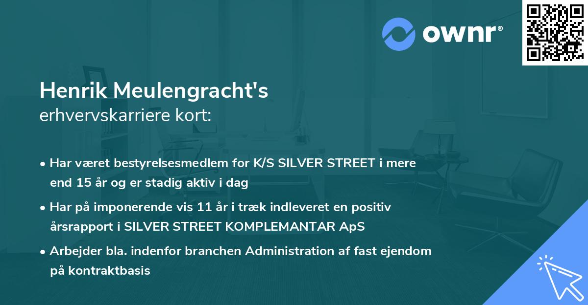 Henrik Meulengracht's erhvervskarriere kort