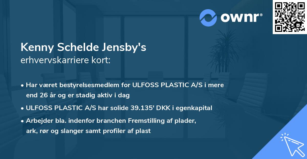 Kenny Schelde Jensby's erhvervskarriere kort