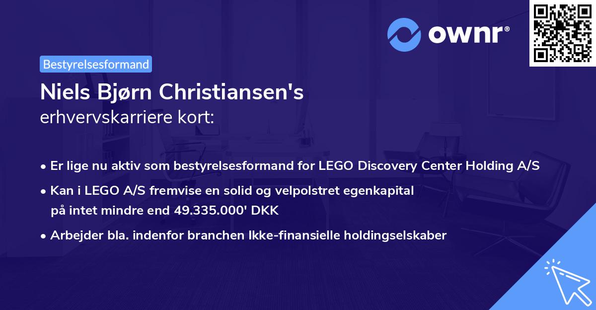 Niels Bjørn Christiansen's erhvervskarriere kort