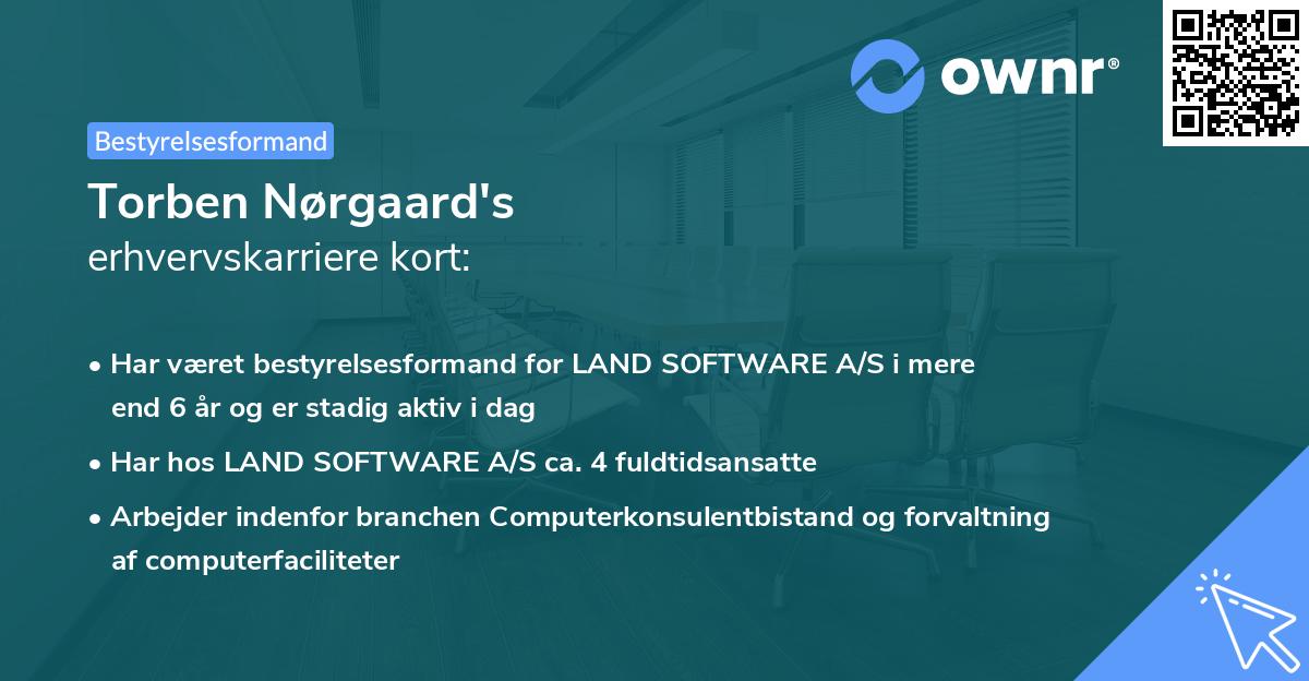 Torben Nørgaard's erhvervskarriere kort