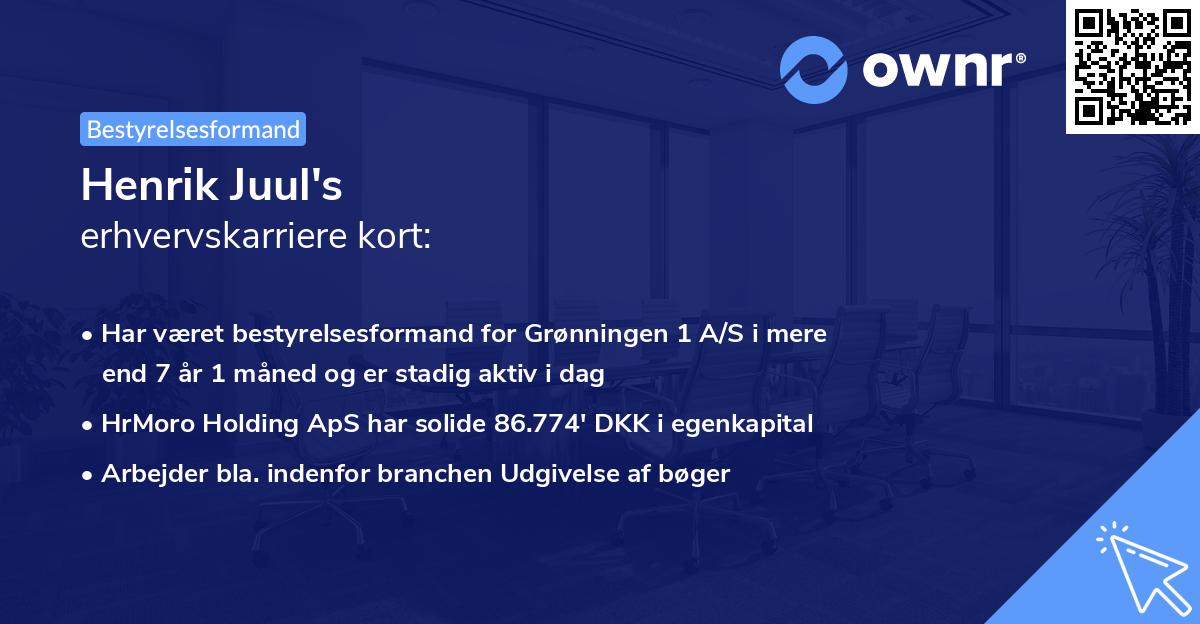 Henrik Juul's erhvervskarriere kort