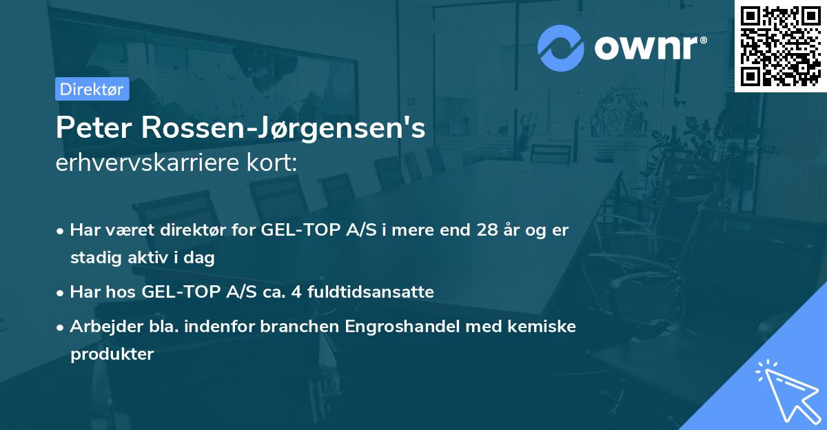 Peter Rossen-Jørgensen's erhvervskarriere kort