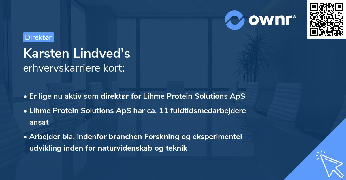 Karsten Lindved's erhvervskarriere kort