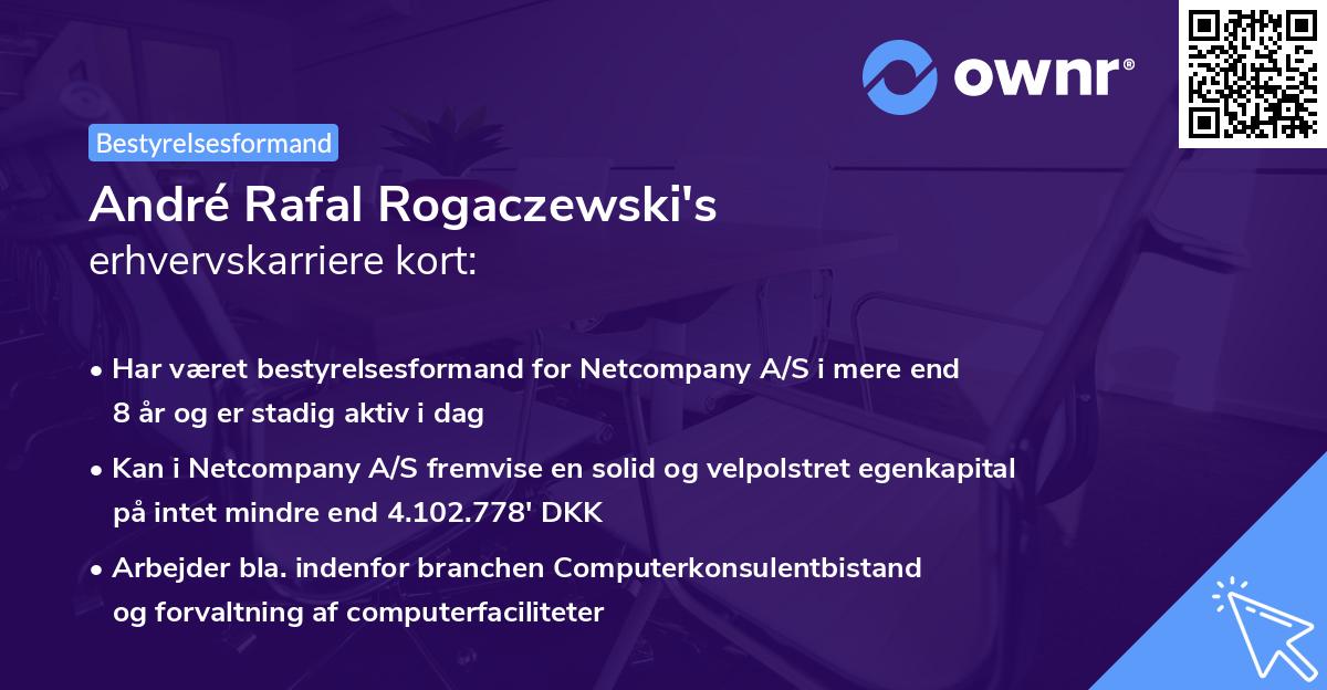 André Rafal Rogaczewski's erhvervskarriere kort
