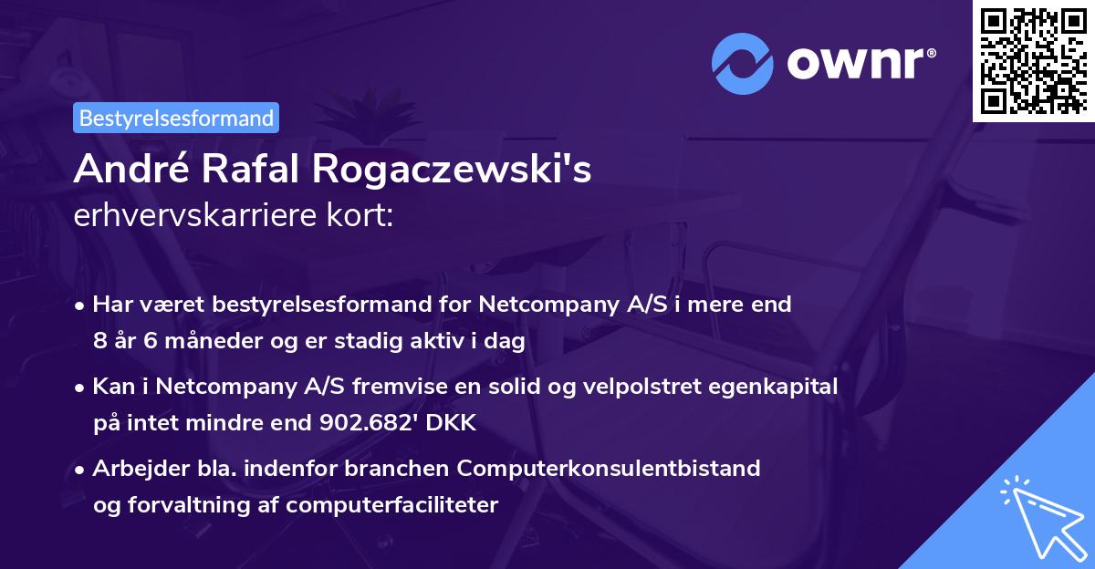 André Rafal Rogaczewski's erhvervskarriere kort