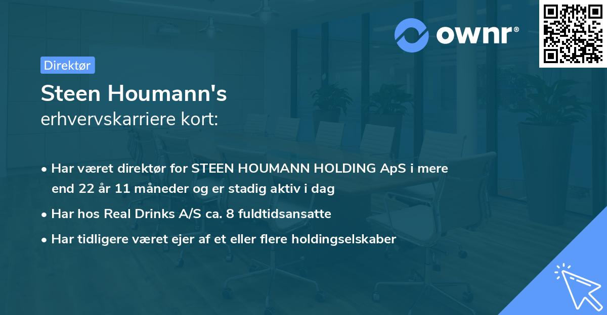 Steen Houmann's erhvervskarriere kort