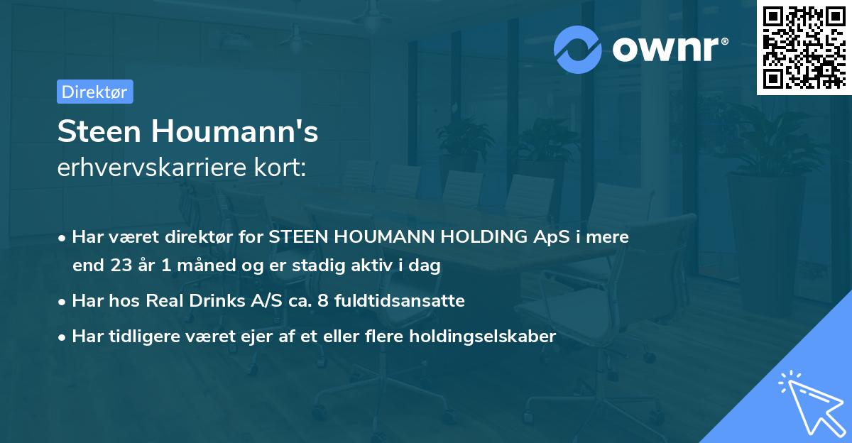 Steen Houmann's erhvervskarriere kort