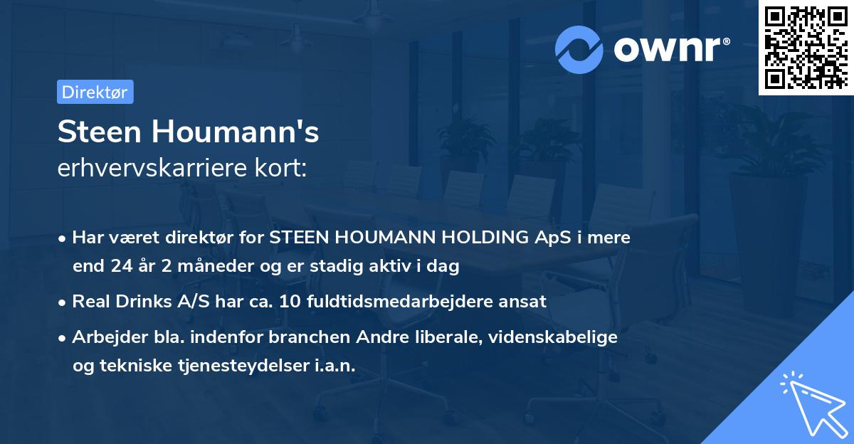 Steen Houmann's erhvervskarriere kort