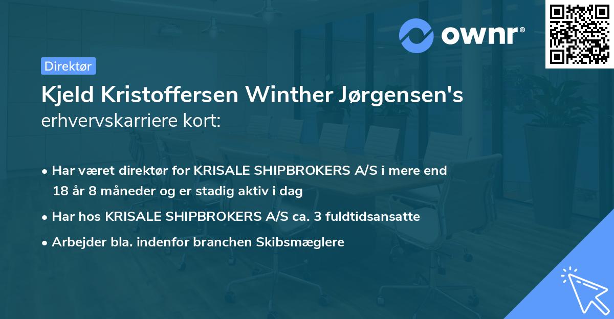 Kjeld Kristoffersen Winther Jørgensen's erhvervskarriere kort
