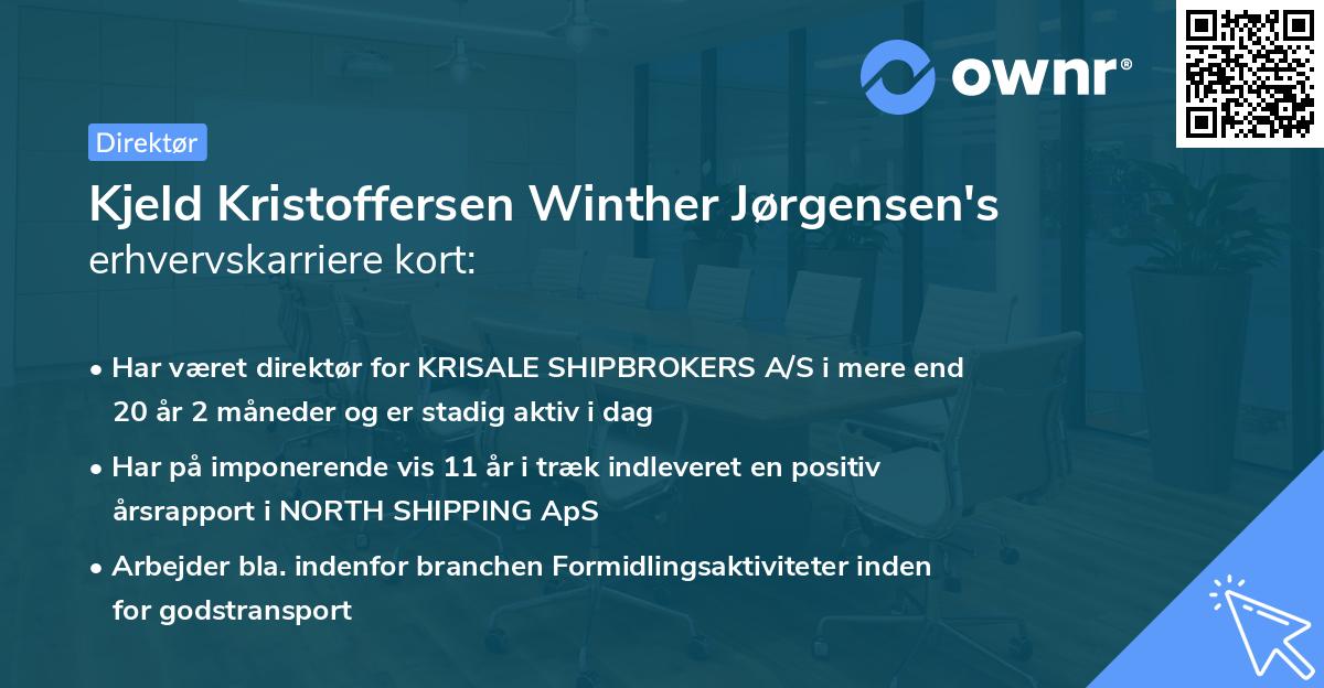 Kjeld Kristoffersen Winther Jørgensen's erhvervskarriere kort