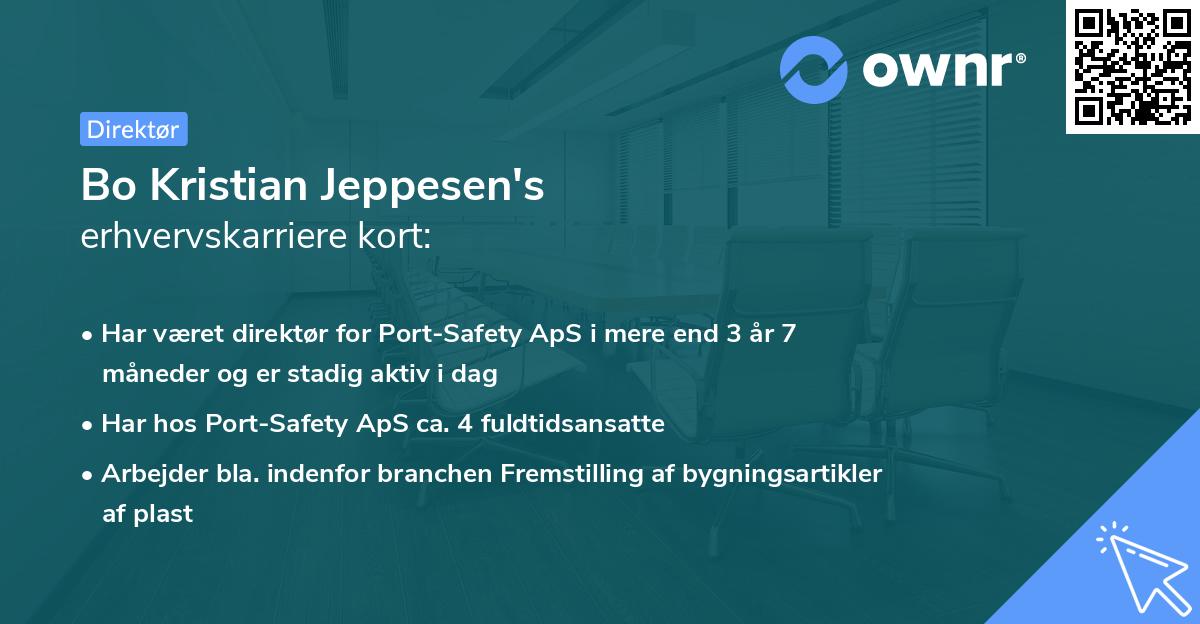 Bo Kristian Jeppesen's erhvervskarriere kort
