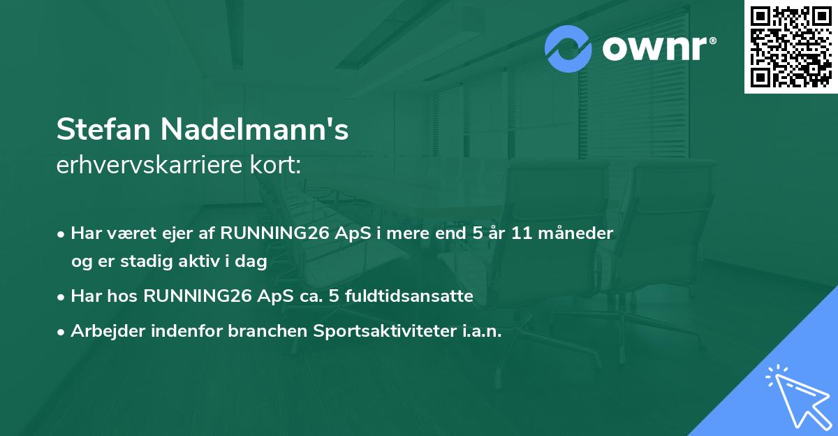 Stefan Nadelmann's erhvervskarriere kort