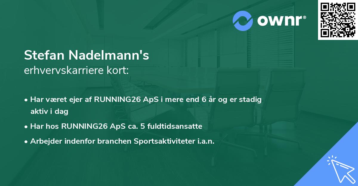 Stefan Nadelmann's erhvervskarriere kort