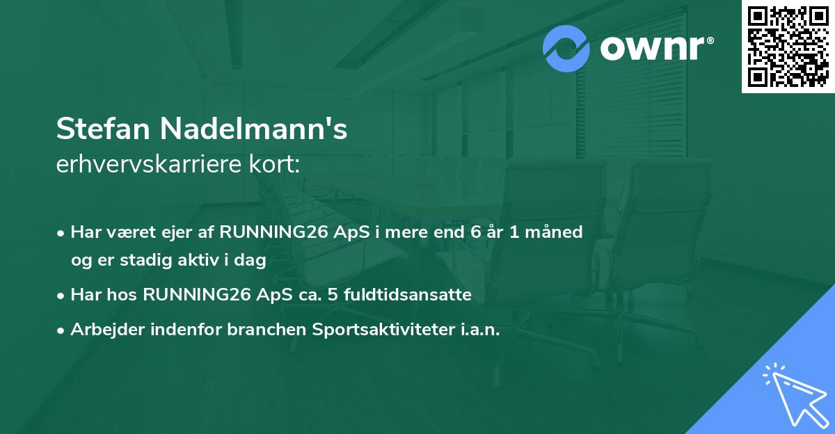 Stefan Nadelmann's erhvervskarriere kort