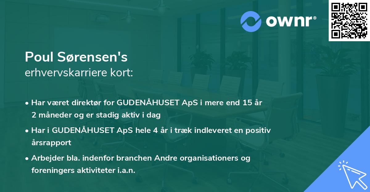 Poul Sørensen's erhvervskarriere kort