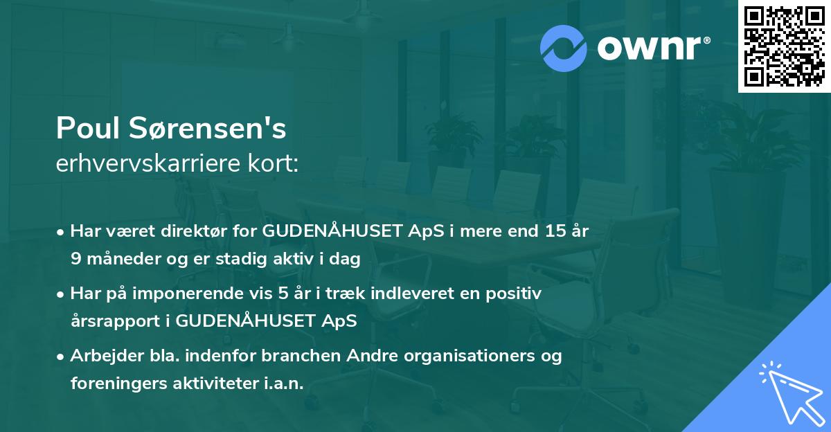 Poul Sørensen's erhvervskarriere kort