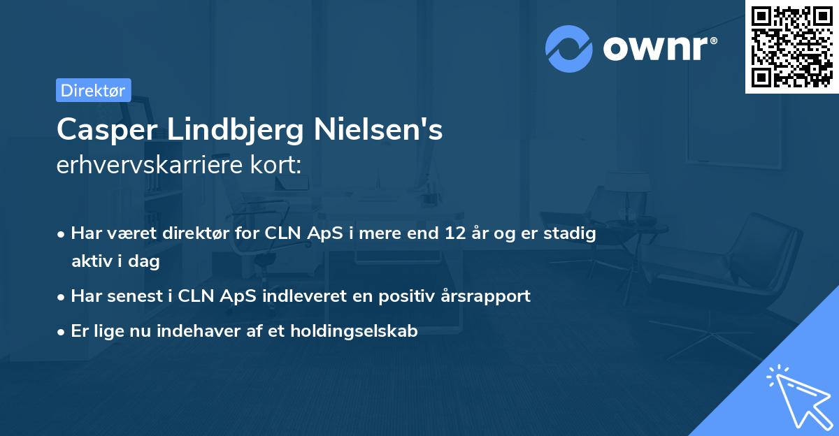 Casper Lindbjerg Nielsen's erhvervskarriere kort
