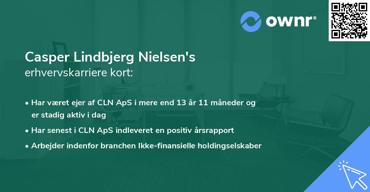 Casper Lindbjerg Nielsen's erhvervskarriere kort