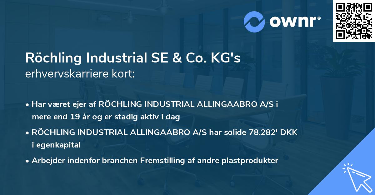 Röchling Industrial SE & Co. KG's erhvervskarriere kort