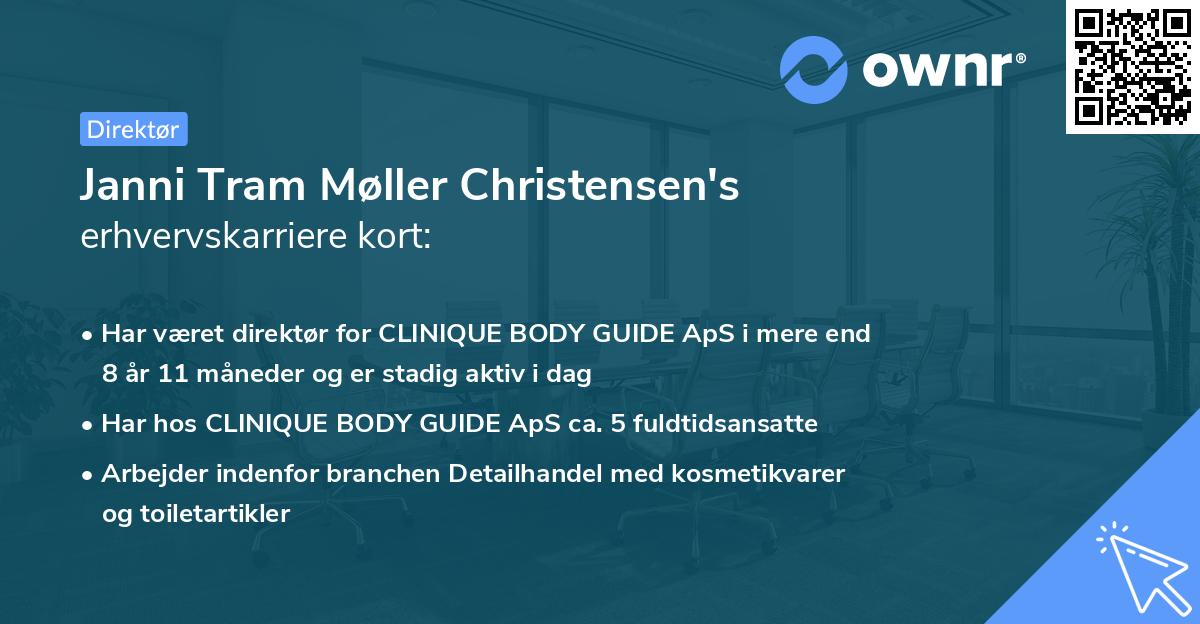 Janni Tram Møller Christensen's erhvervskarriere kort