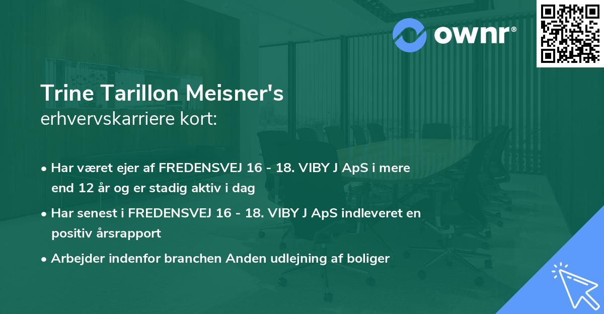 Trine Tarillon Meisner's erhvervskarriere kort