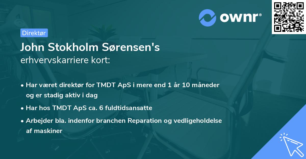John Stokholm Sørensen's erhvervskarriere kort