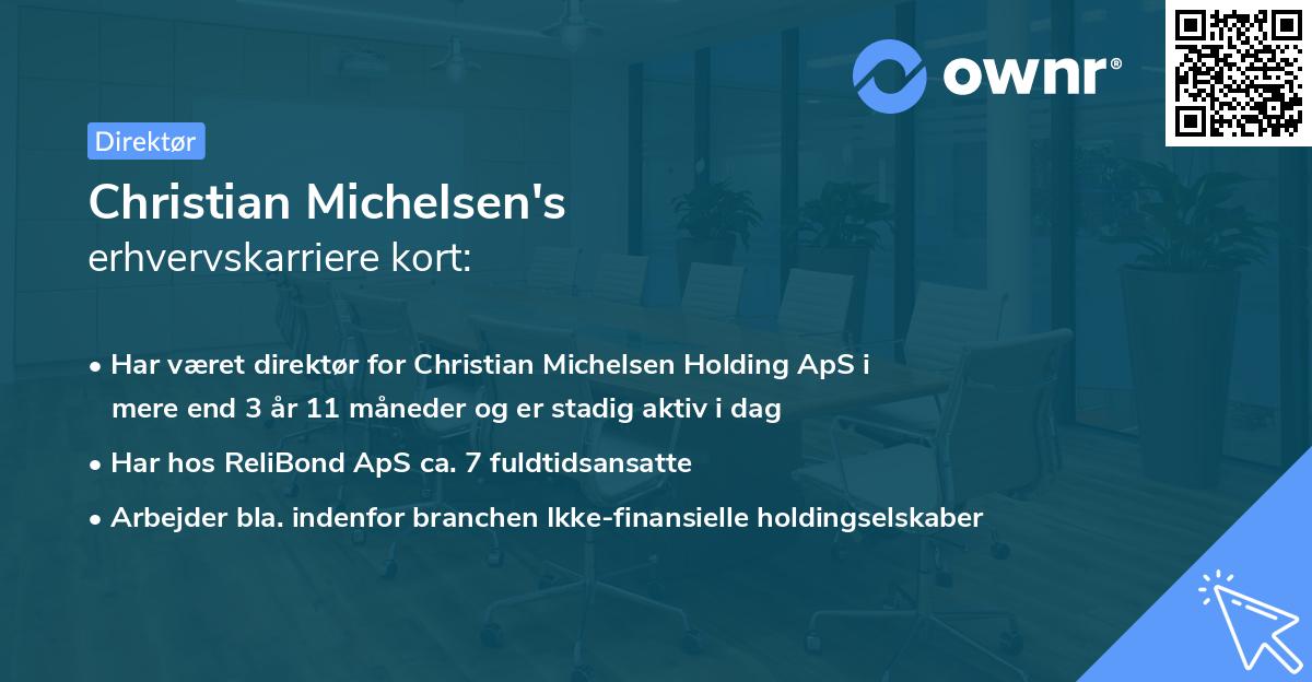 Christian Michelsen's erhvervskarriere kort