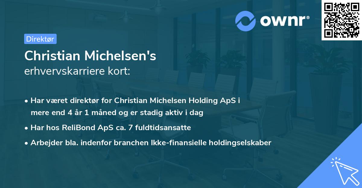 Christian Michelsen's erhvervskarriere kort