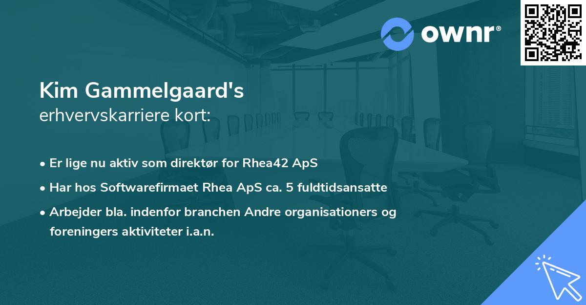 Kim Gammelgaard's erhvervskarriere kort