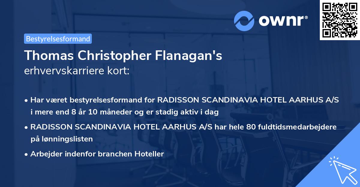 Thomas Christopher Flanagan's erhvervskarriere kort