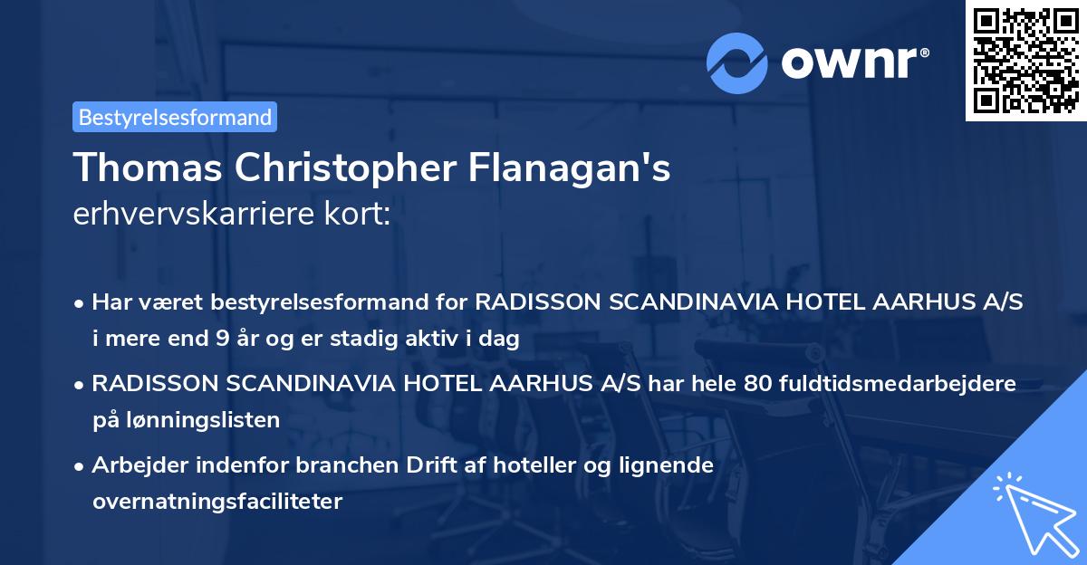 Thomas Christopher Flanagan's erhvervskarriere kort