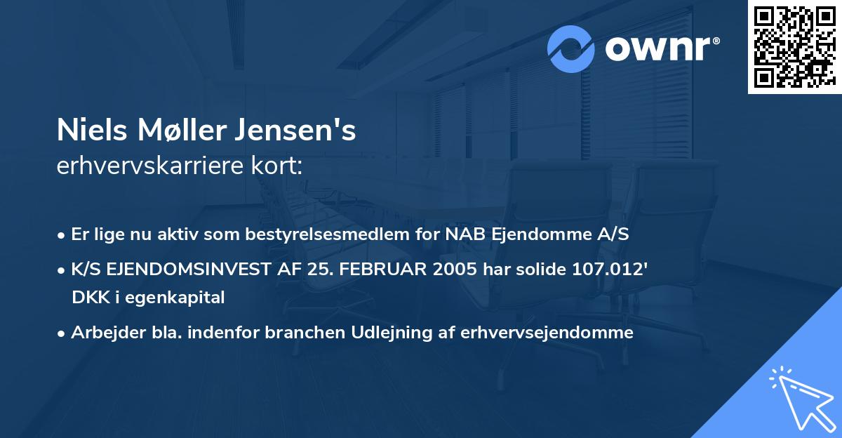 Niels Møller Jensen's erhvervskarriere kort