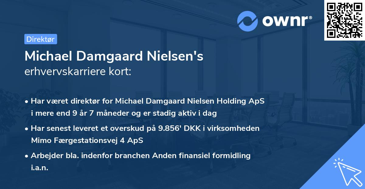 Michael Damgaard Nielsen's erhvervskarriere kort