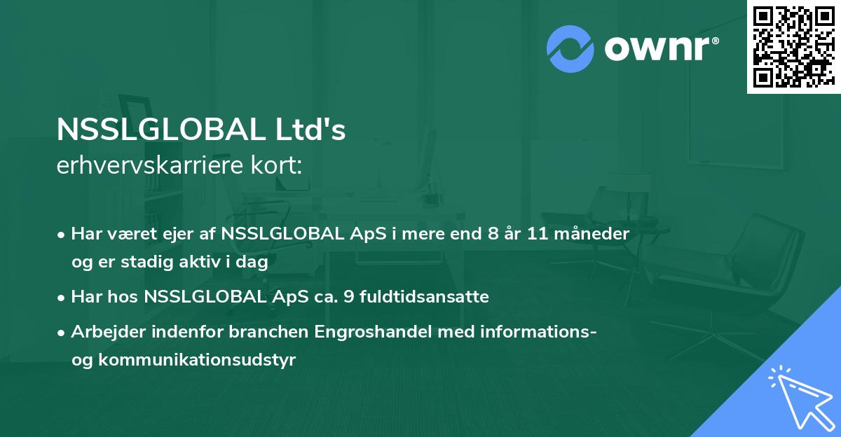 NSSLGLOBAL Ltd's erhvervskarriere kort