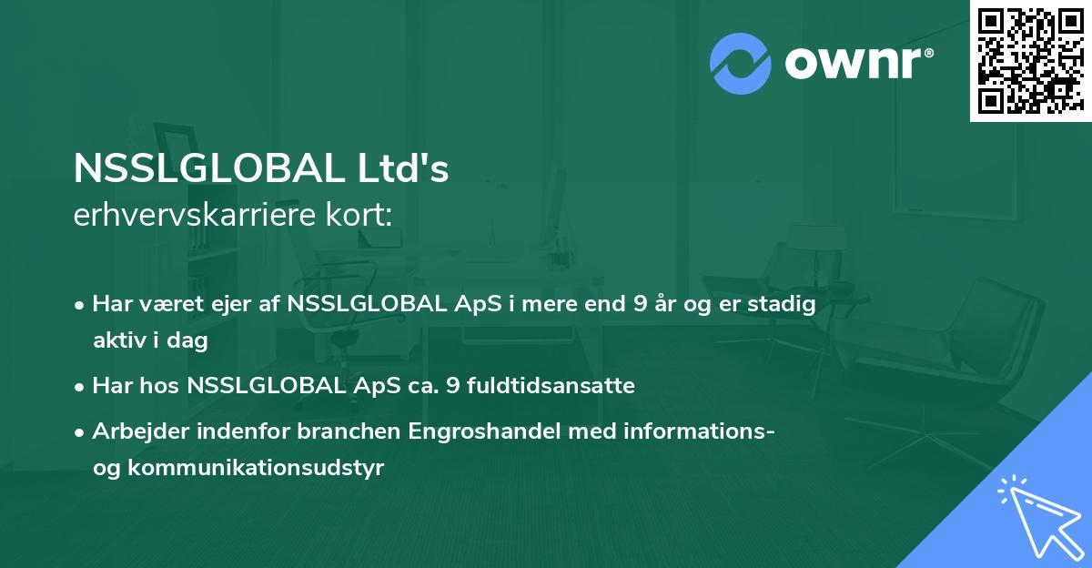 NSSLGLOBAL Ltd's erhvervskarriere kort