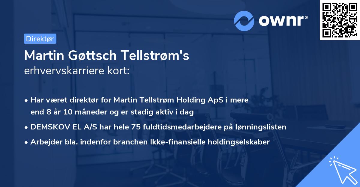 Martin Gøttsch Tellstrøm's erhvervskarriere kort