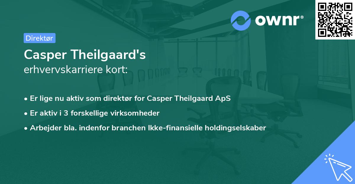 Casper Theilgaard's erhvervskarriere kort